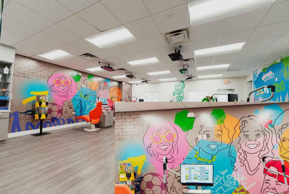 Kid-friendly space at the Jacaranda Smiles Plantation office