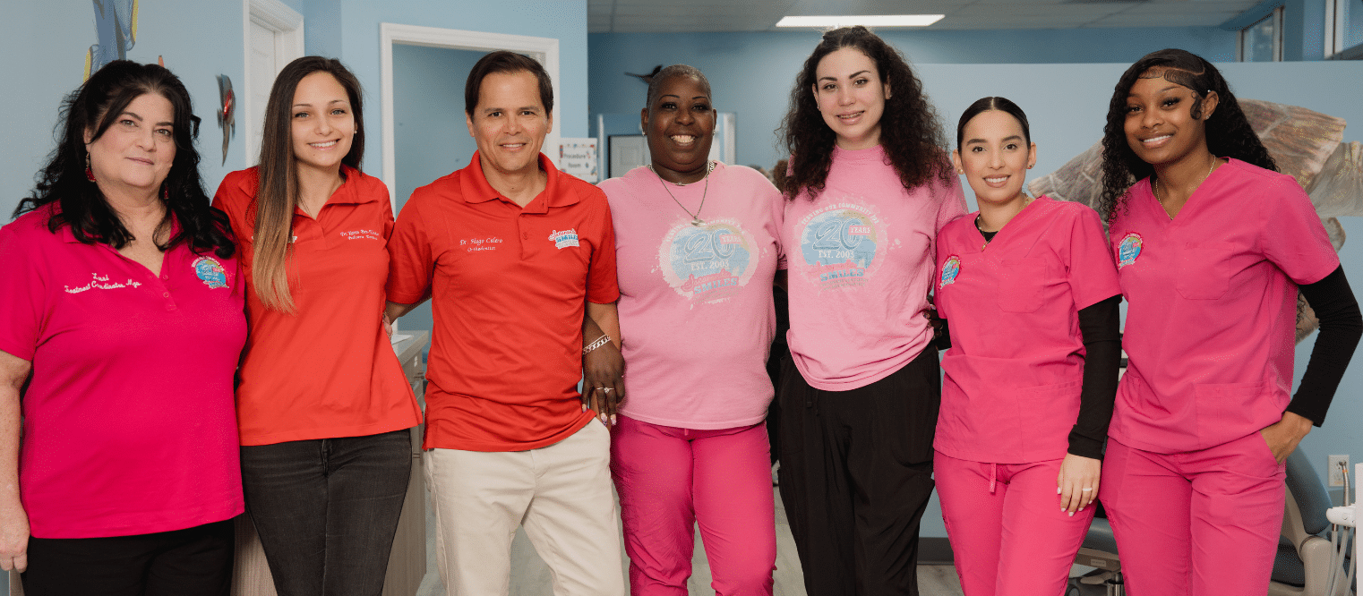 The Jacaranda Smiles Margate pediatric dental and orthodontic team